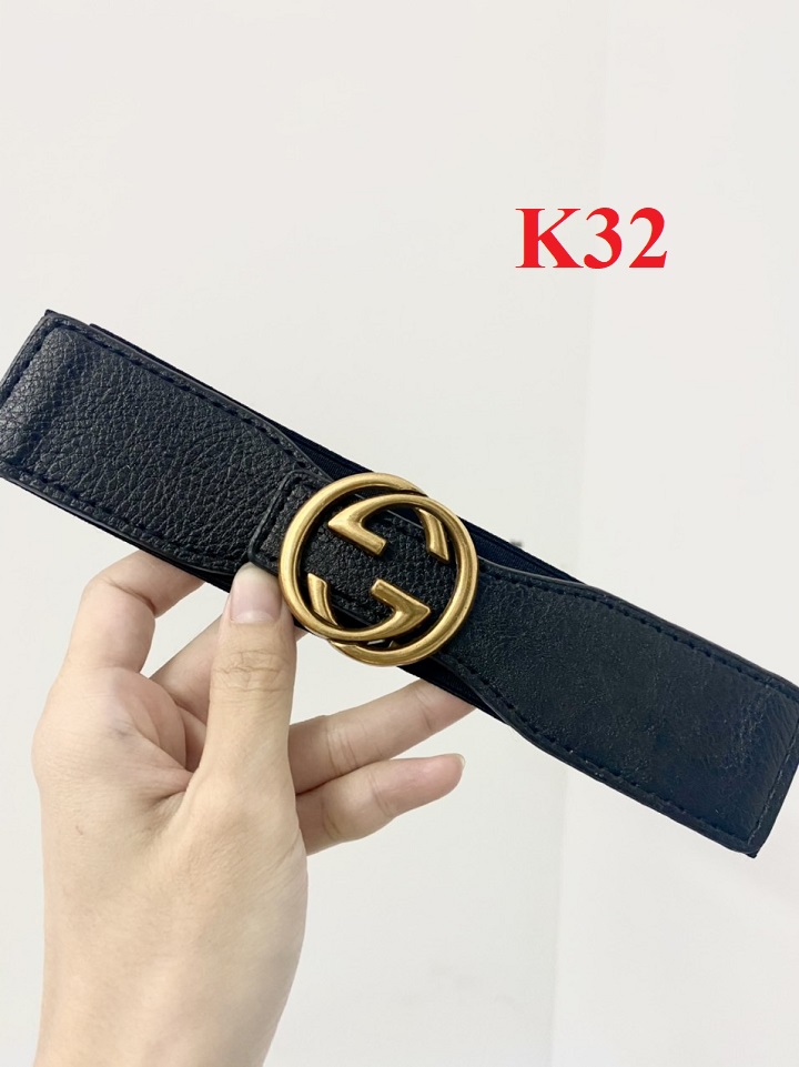Đai váy belt nịt nữ g đồng trơn k32 4cm