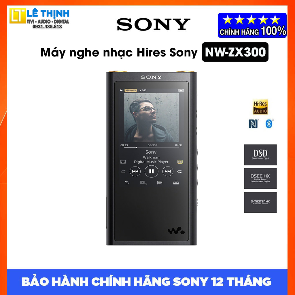Máy nghe nhạc Hires Sony Walkman NW-ZX300 - Hàng chính hãng - Bảo hành chính hãng Sony 12 tháng toàn quốc