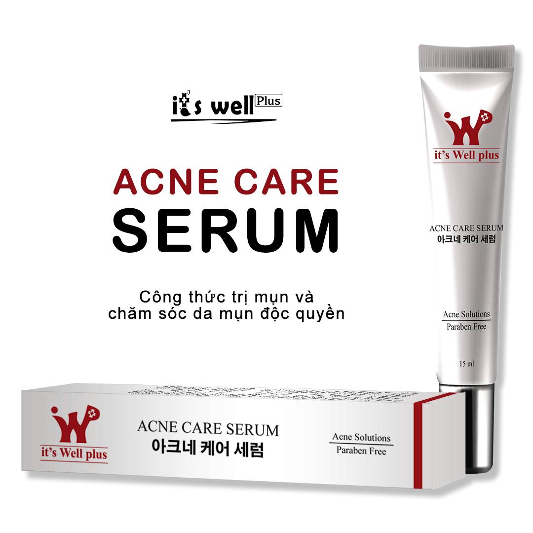 [HCM]Serum Ngừa Mụn Và Hỗ Trợ Làm Đầy Sẹo Its Well Plus Acne Care Serum 15ml