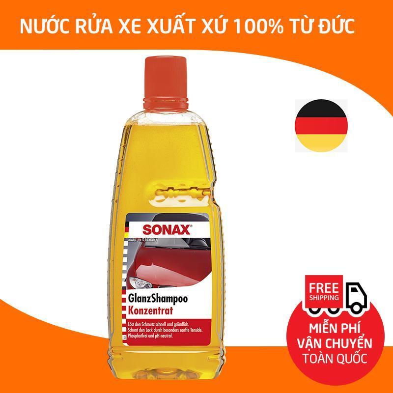 [HCM]Sonax Gloss Shampoo 1000ml Nước rửa xe đậm đặc chai dung dịch rửa và làm bóng xe hơi ôtô xe máy honda moto xe tải xe khách tạo bọt tuyết hương thơm SN-314300