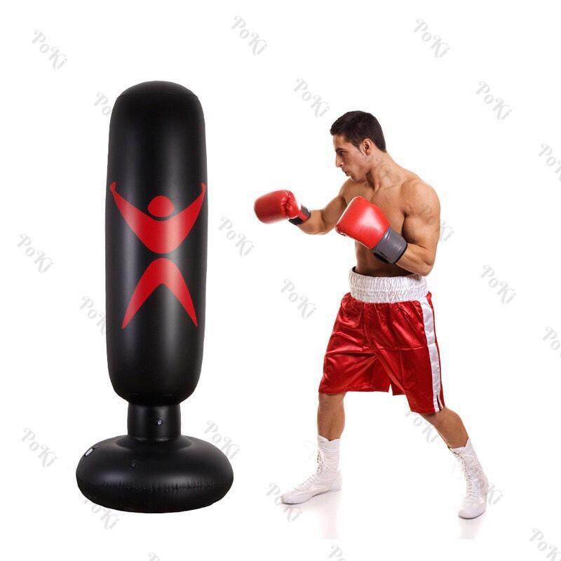 Bao cát võ thuật - trụ hơi đấm bốc phản xạ phiên bản 3.0 + tặng kèm bơm + sách hướng dẫn -2427