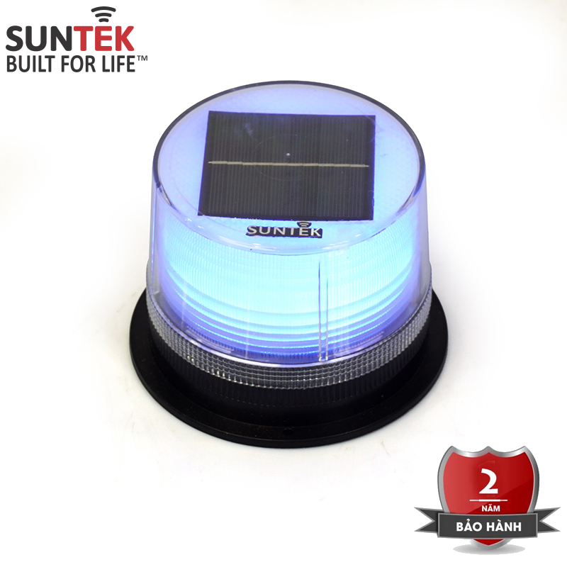 Đèn Cảnh Báo Giao Thông Năng Lượng Mặt Trời SUNTEK 020S 0.8W - Hoạt động 180 giờ liên tục | Nhấp nháy 30 lần/phút | Chống Nước/Bụi | Đế Nam Châm tiện lợi - Hàng Chính Hãng - Bảo hành 2 năm