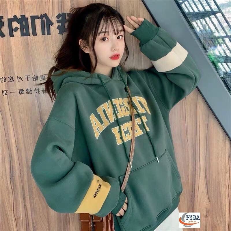 Áo khoác Hoodie nam nữ Form rộng tay phồng Áo hoodie nỉ bông xuất khẩu 2 lớp dày dặn DPTP123