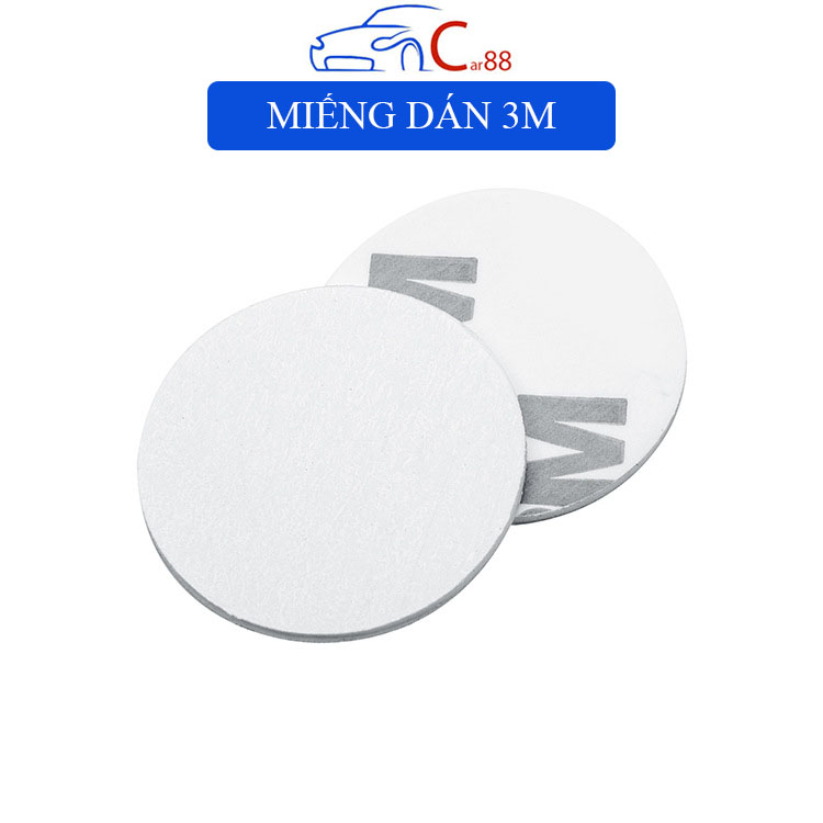 Combo 5 miếng dán xốp 3m hai mặt màu trắng đường kính 3cm