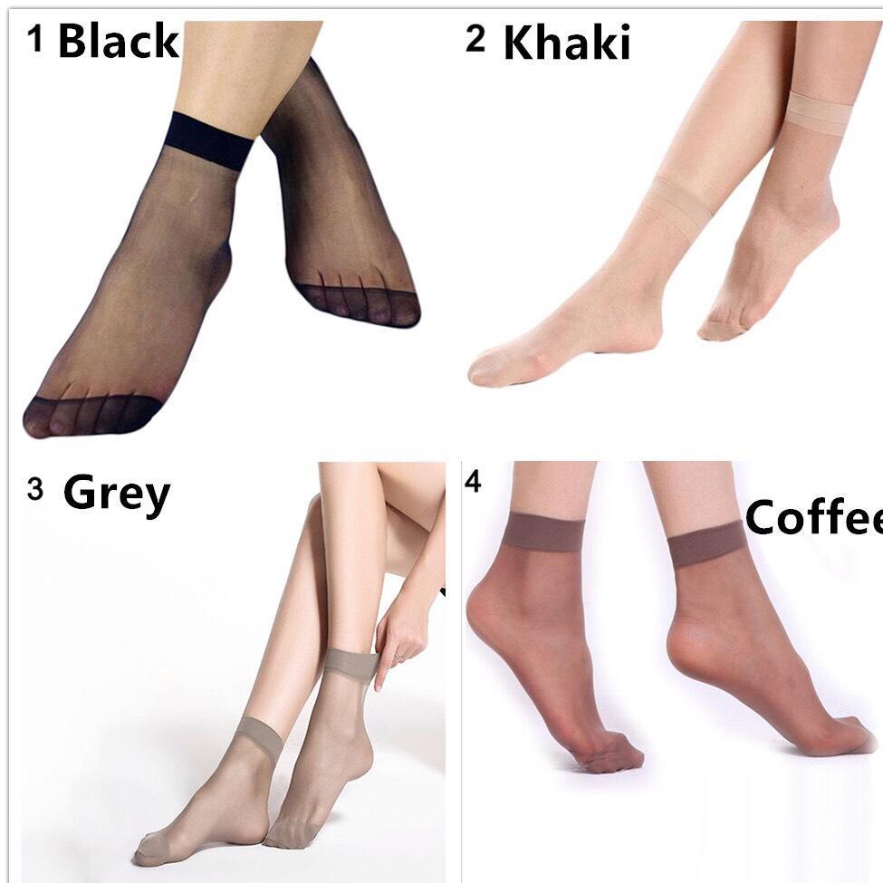 [Nguyen Nam Fashion] Bộ 10 đôi tất giấy mỏng, dai cổ ngắn bạn gái MS009