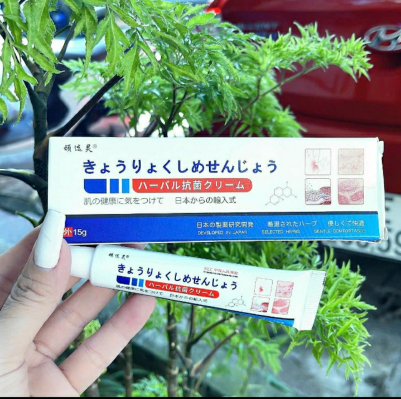 Kem bôi nấm ngứa viem da Nhật Bản dùng được cho da mỏng da nhạy cảm