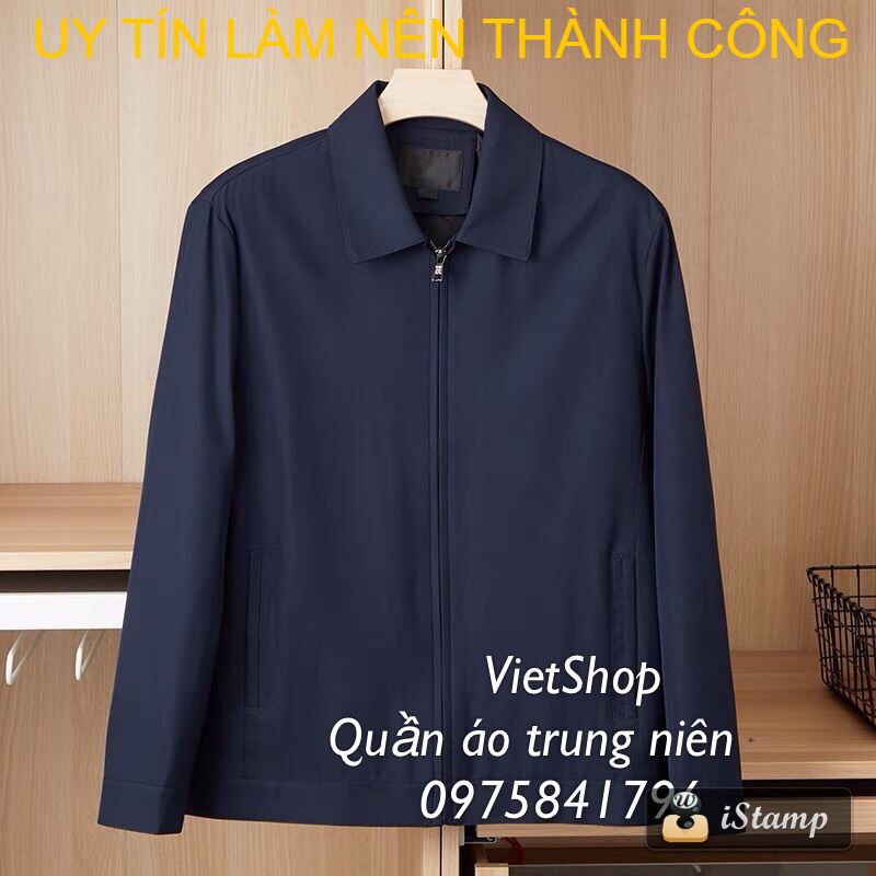 Áo khoác nam trung niên chất siêu nhẹ k nhăn nhàu