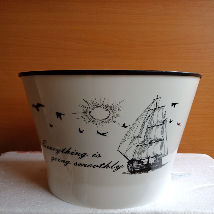 CHẬU TỰ DƯỠNG,TỰ TƯỚI THÔNG MINH TRỤ TRÒN (18cm x 16cm x 14cm)-Shop vật tư nông nghiệp