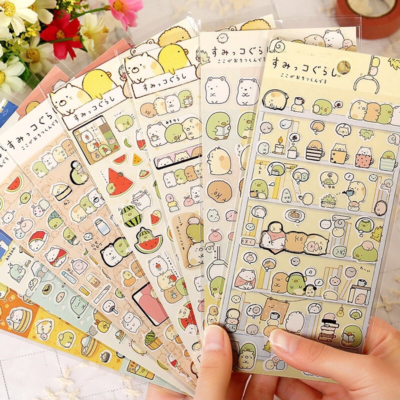Sticker gấu lười nhiều mẫu
