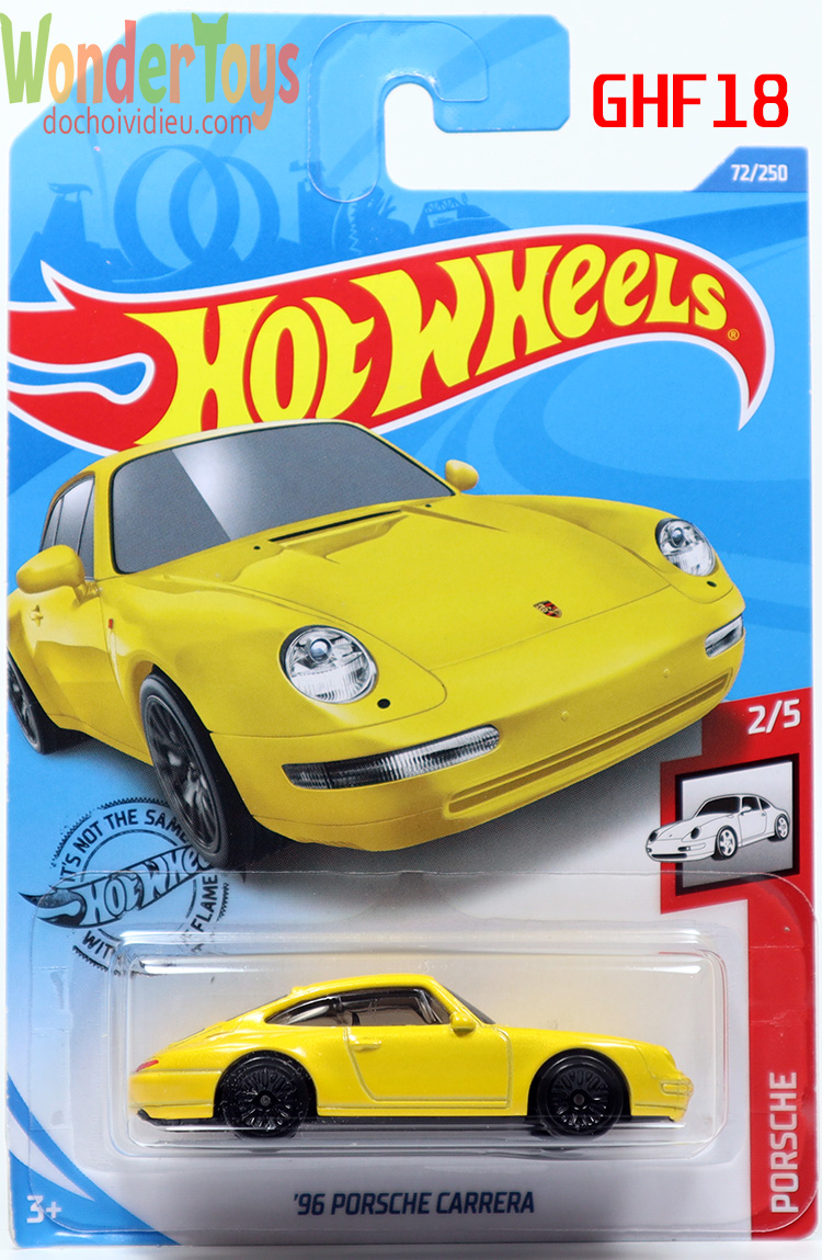 Xe mô hình hot wheels '96 porsche carrera collections porsche - 2020 - ghf18