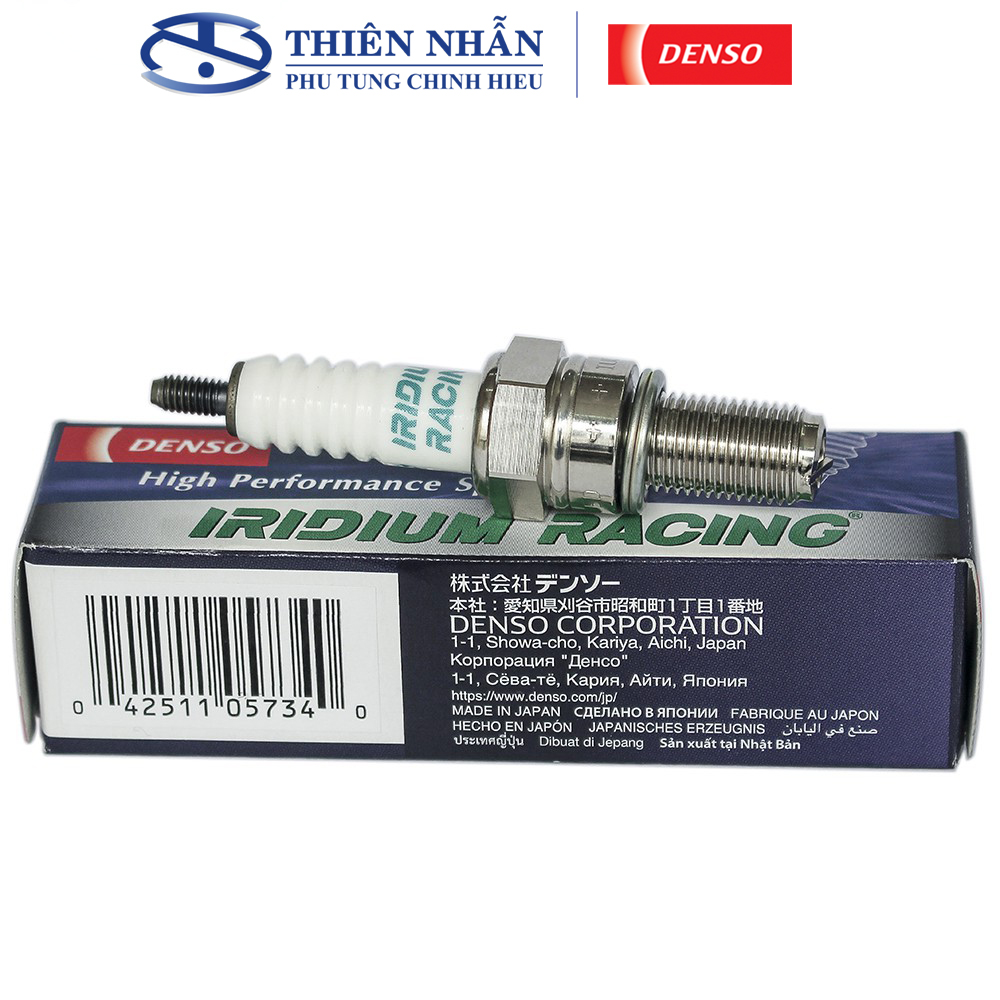 Bugi DENSO Iridium Racing IU01-24 xe Wave RSX, Future Fi, Winner, Raider, Exciter, Air Blade, PCX, NVX, SHVN, Vario, Click, Sonic, Lead - Hàng chính hãng