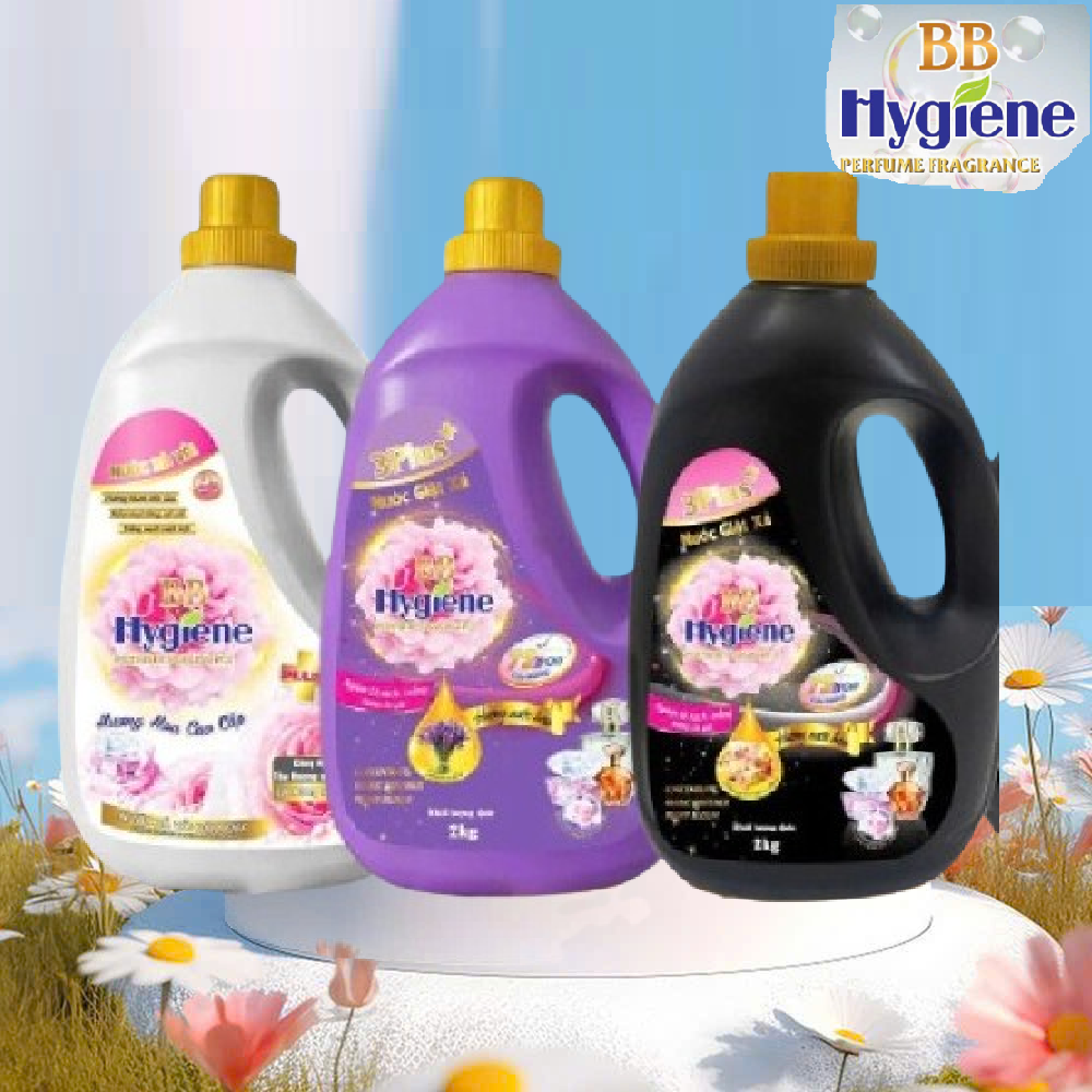  Combo 2 Can Nước Giặt Xả Hygiene BB Hàng Việt Nam Công Nghệ 3D Thái Lan đậm đặc lưu hương lâu hơn Can 2kg Siêu Tiết Kiệm 