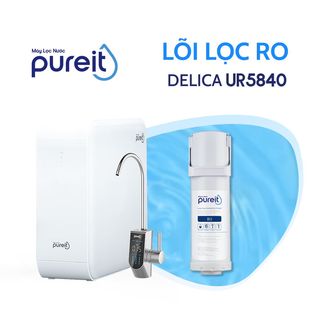Lõi lọc RO Pureit Delica UR5840 Âm Tủ Bếp (DIY), Hàng chính hãng