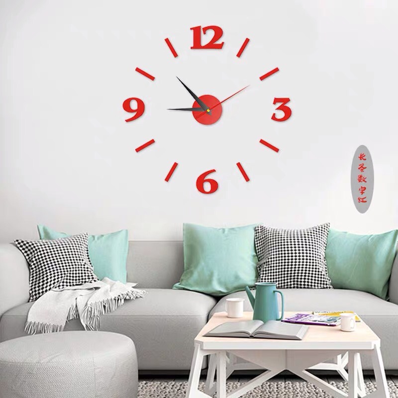 Đồng hồ dán tường nghệ thuật diy - chữ số