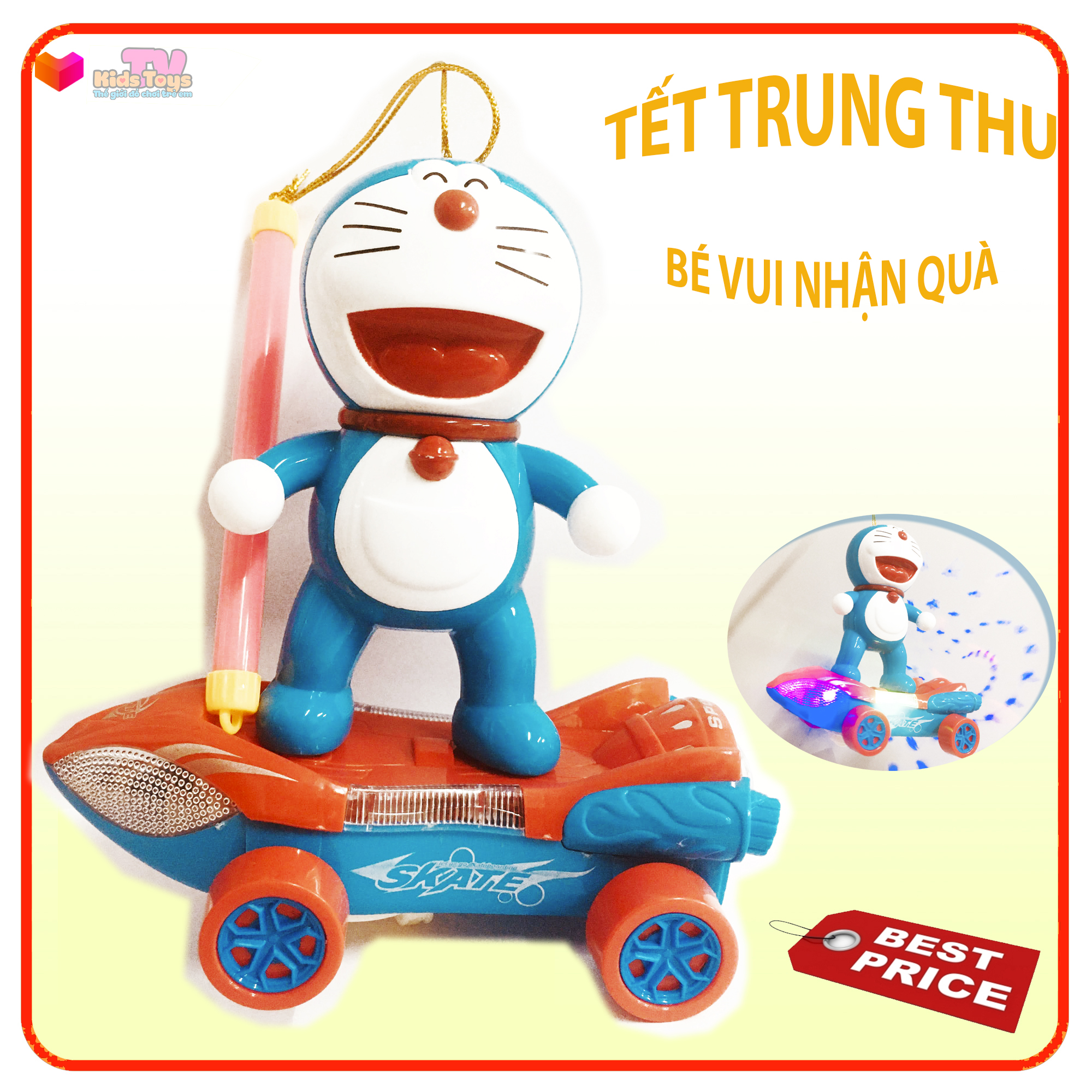 (QUÀ TRUNG THU CHO BÉ) Đồ chơi trung thu, đồ chơi lồng đèn trung thu Doraemon  có nhạc đèn cho bé, đồ chơi bé trai  trung thu 2020