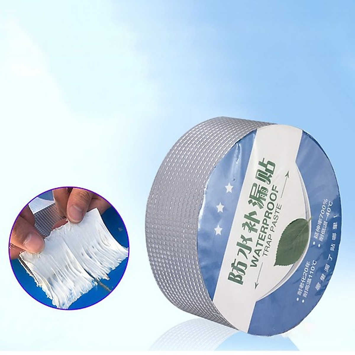 Băng Keo Siêu Dính Chuyên Dán Chống Thấm Cho Tường, Trần Nhà, Mái Tôn, Ống Nước, Bể Nước, Xô Chậu, Phao Bơi
