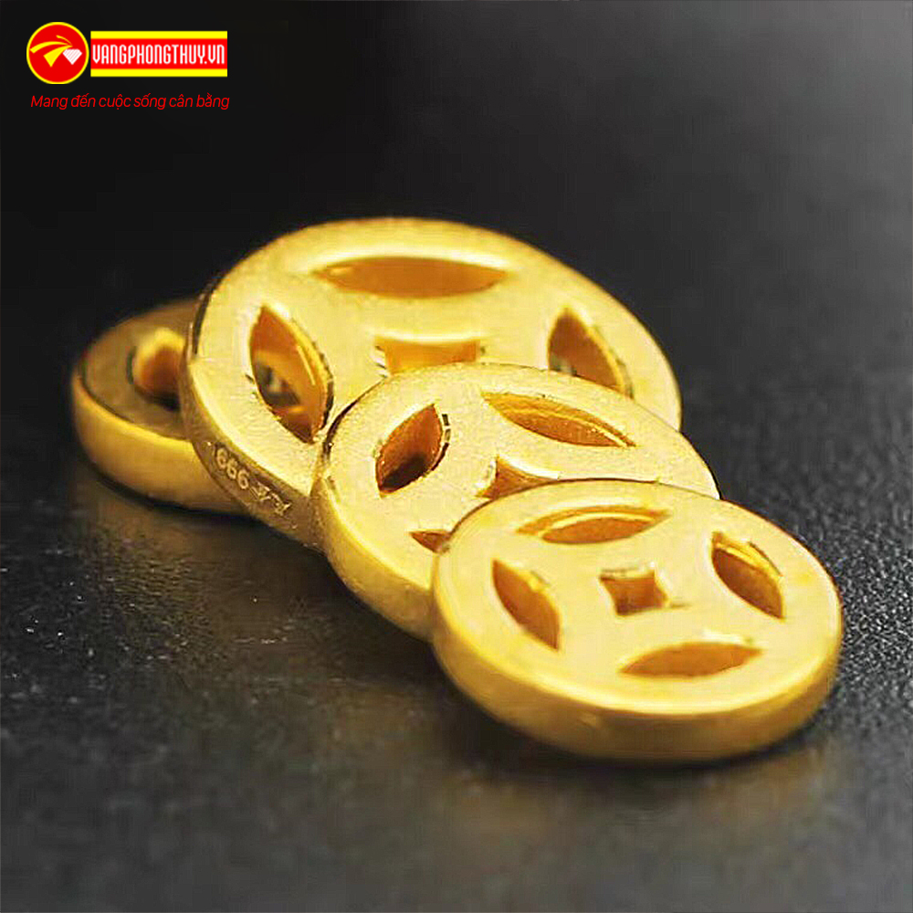 [HCM]Charm Đồng Xu Kim Tiền Vàng 24K - KIOJ