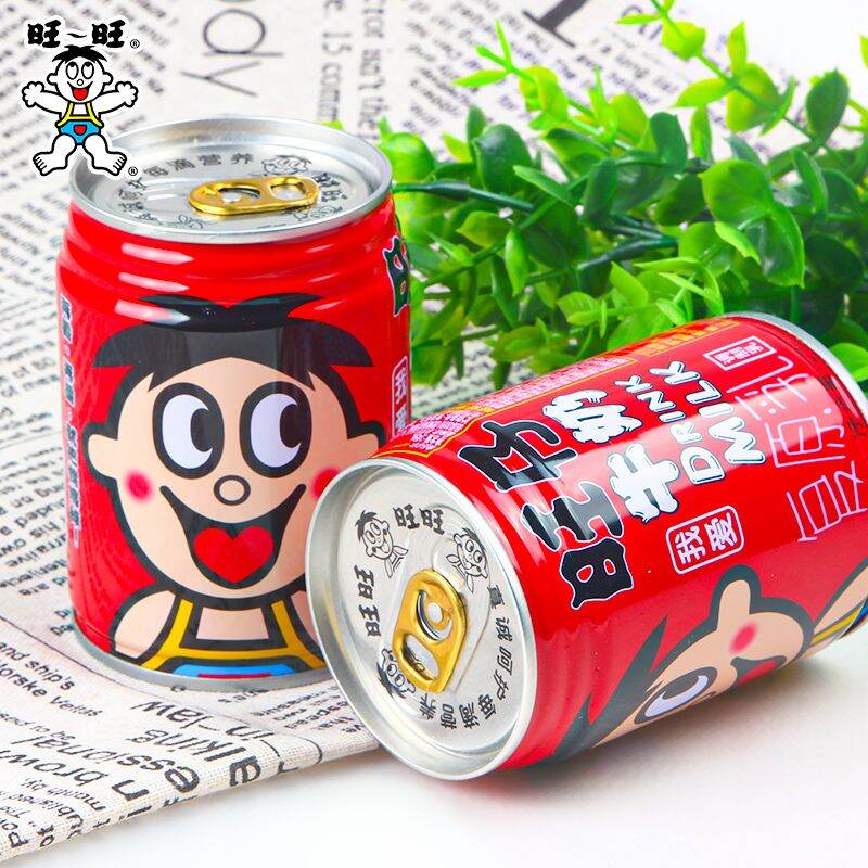 นมแดง นมหวังหวัง นมกระป๋อง พร้อมดื่ม รสชาติหวาน หอม อร่อย ขนาด 245ml/กระป๋อง( Sữa Wangzai 245 Ml )-Kerwin Wat