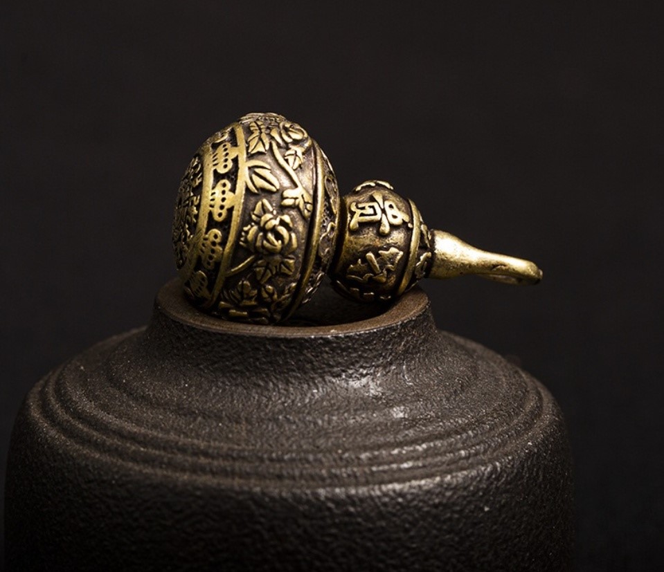 [HCM]Tượng Đồng Phong Thủy Hình Bình Hồ Lô Trang Trí Đem Lại May Mắn Móc Khóa Mặt Dây Chuyền (Kích Thước: 2 size)