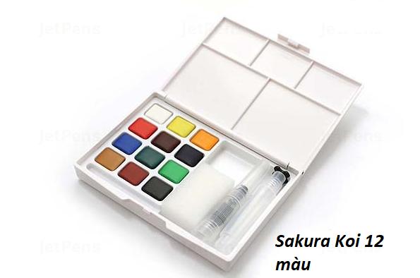 Màu nước Koi 12 màu