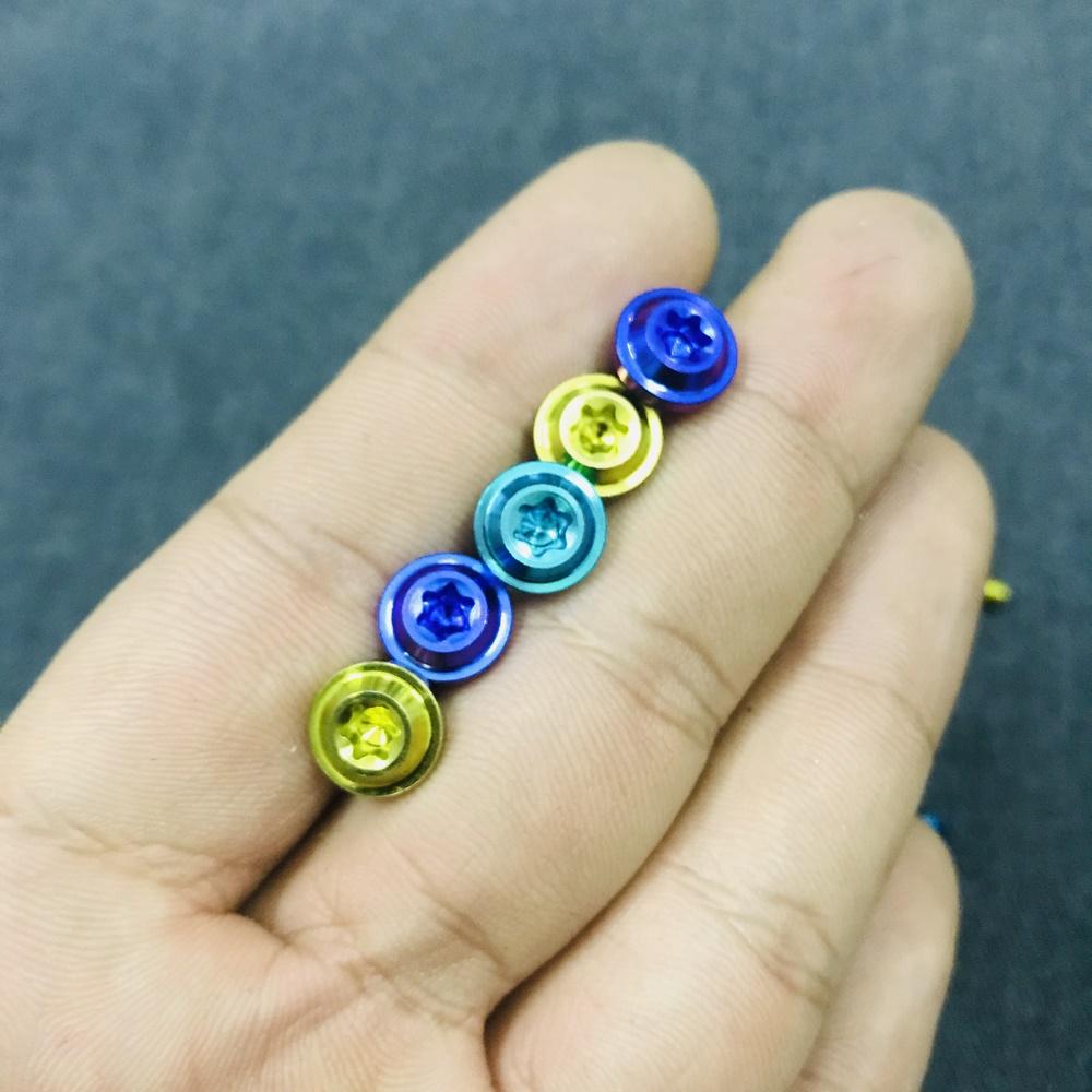 [ỐC HOT ĐÂY] ỐC GR5 KIỂU CHO NẮP BÌNH DẦU TRANG TRÍ XE MÁY 4LY1.5 PHÂN (2 CON MÀU LỤC BẢO)