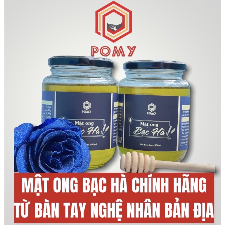 Mật ong hoa bạc hà po mỷ 500ml