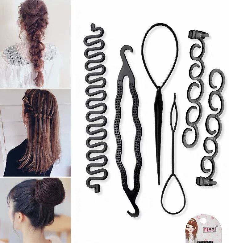 [25-29/5 Voucher 10%] Set Phụ kiện tạo kiểu tóc thanh cây thắt bím tít nữ kiểu mới hot trend tiktok PK09