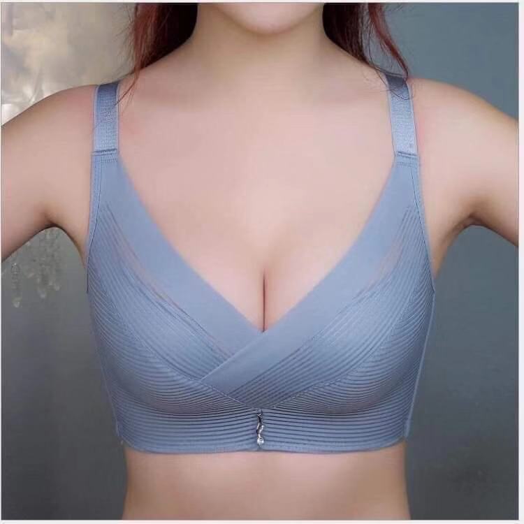 Áo ngực, áo lót su quả chéo không gọng đệm vừa nâng ngực, áo lót bản to thu gọn mỡ thừa vùng nách chống chảy xệ - Jett Shop