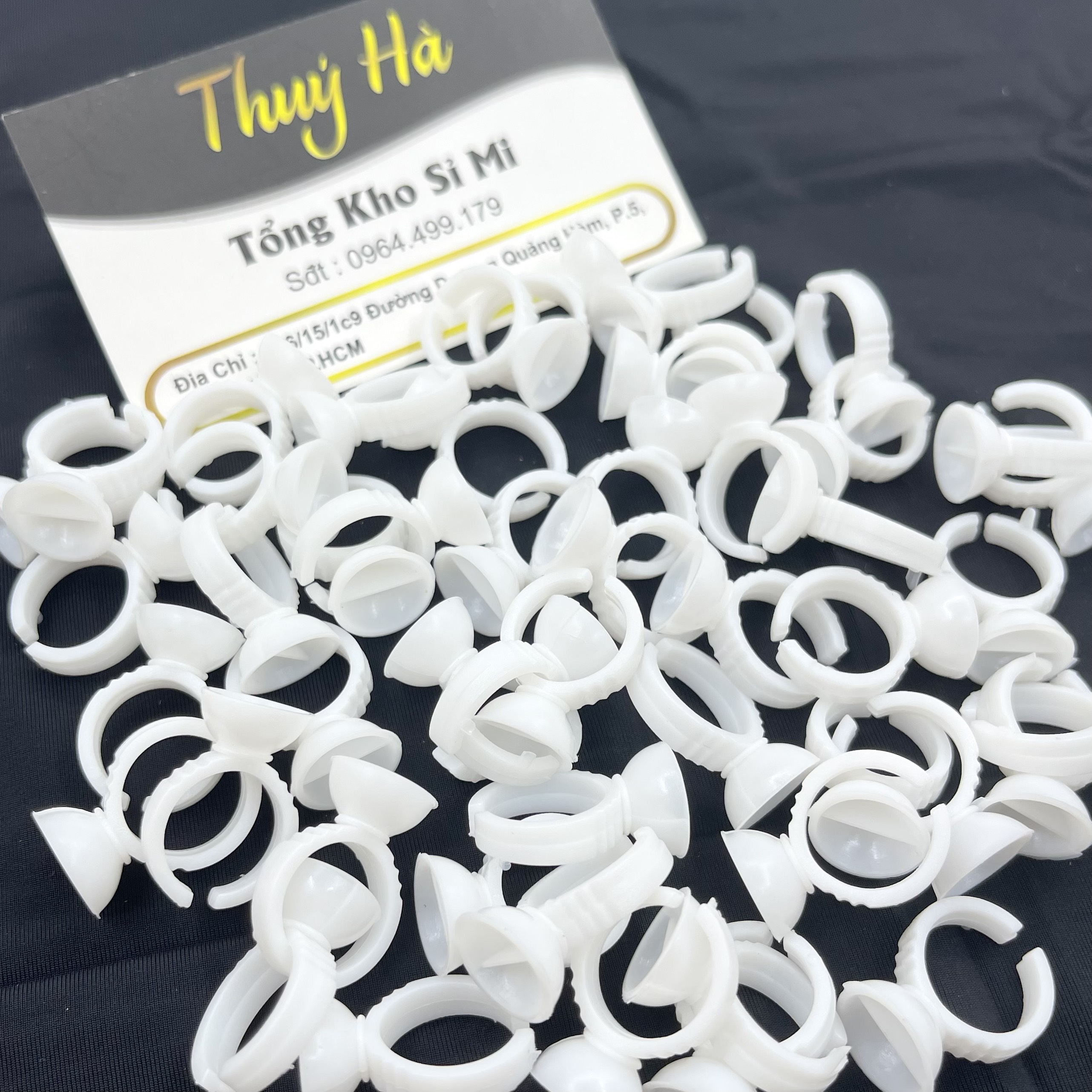 [HCM]Nhẫn đổ keo nối mi Nhẫn đựng keo - Dụng Cụ Nối Mi - Thúy Hà Eyelash