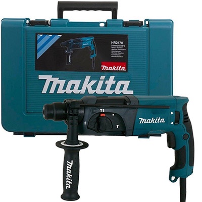 Máy khoan bê tông Makita HR2470-  3 chức năng khoan sắt, gỗ, khoan bê tông và đục bê tông bảo hành 12 tháng (bảo hành 12