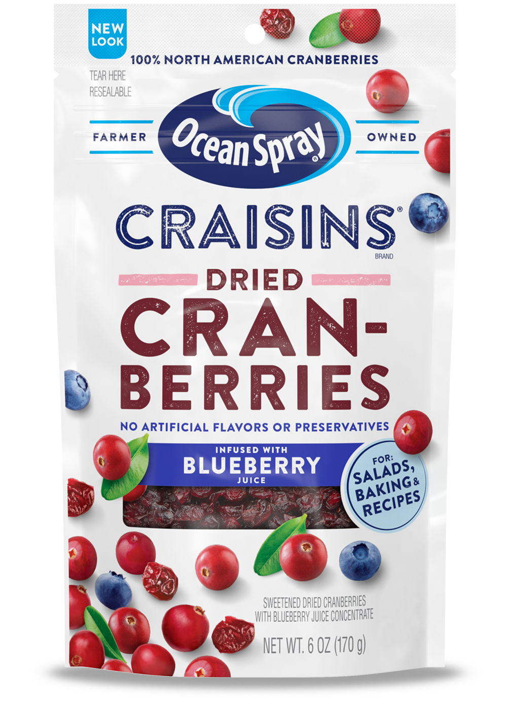Việt Quất Sấy Khô Ocean Spray Craisins Dried Cranberry Blueberry Juice