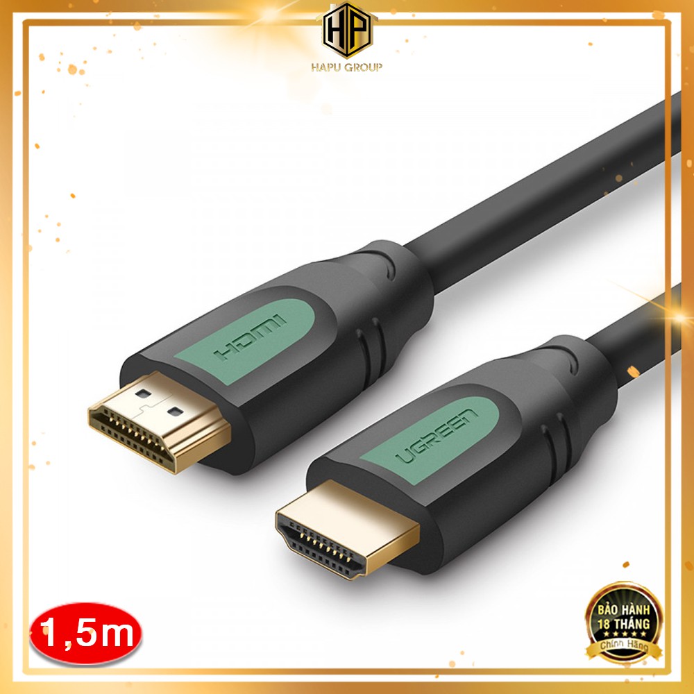 Cáp hdmi 2.0 ugreen 40461 dài 1,5m hỗ trợ 3d full hd 4kx2k - hapugroup
