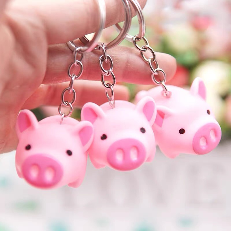 Móc khoá Heo hồng có kèn kiu dễ thương