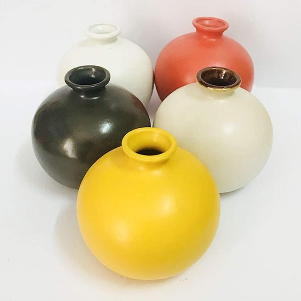 Bình cắm hoa mini gốm sứ bát tràng đủ màu