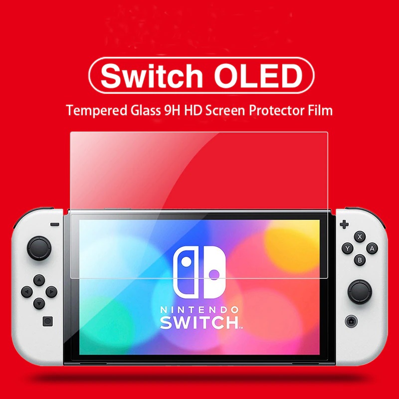 [HCM]-Switch OLED_Miếng dán màn hình cường lực 9H cho máy Nintendo Switch OLED (2021)