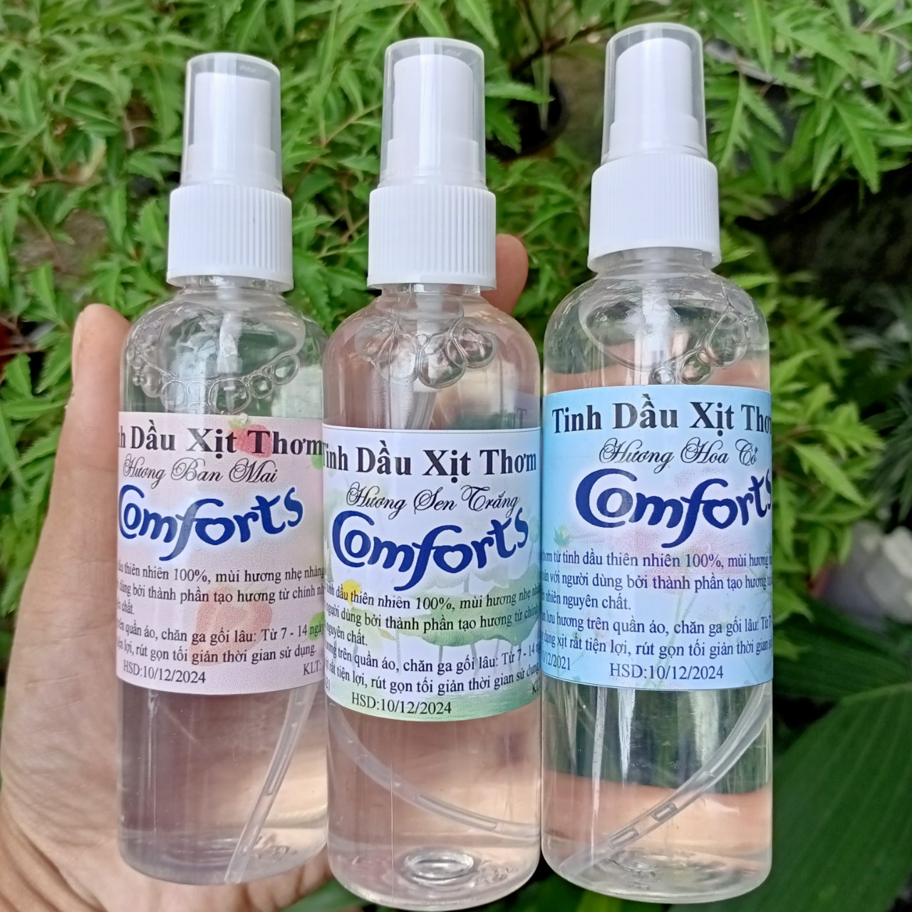 TINH DẦU XỊT THƠM QUẦN ÁO HƯƠNG NƯỚC HOA COMFORT 100ML - Hương Ban Mai