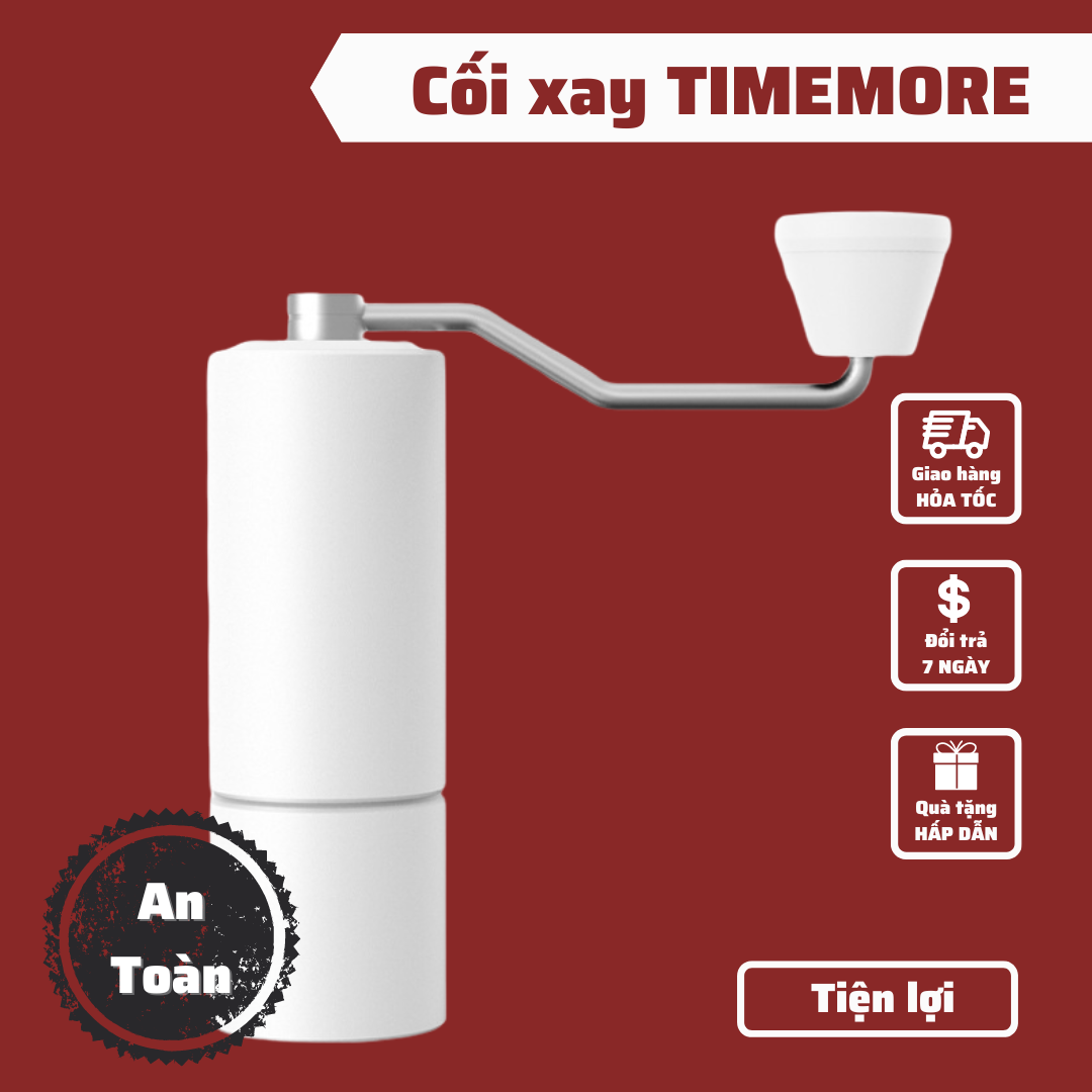 Bảo hành 1 năm cối xay cà phê bột timemore c3 bản 2022 nâng cấp lưỡi xay thép không gỉ cối xay cà phê cầm tay big dream coffee