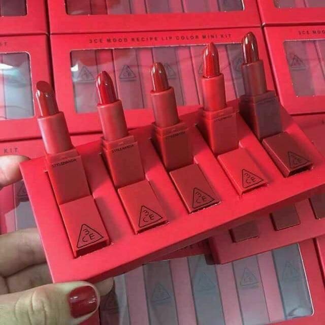 Set son 5 cây tone đỏ