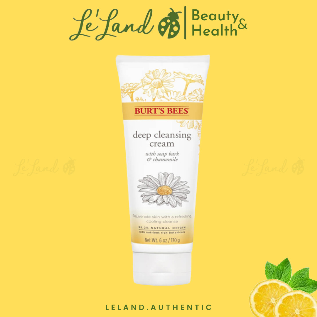Bill us - sữa rửa mặt burt’s bees soap bark & chamomile deep cleansing cream 170g burt bee burt's bee