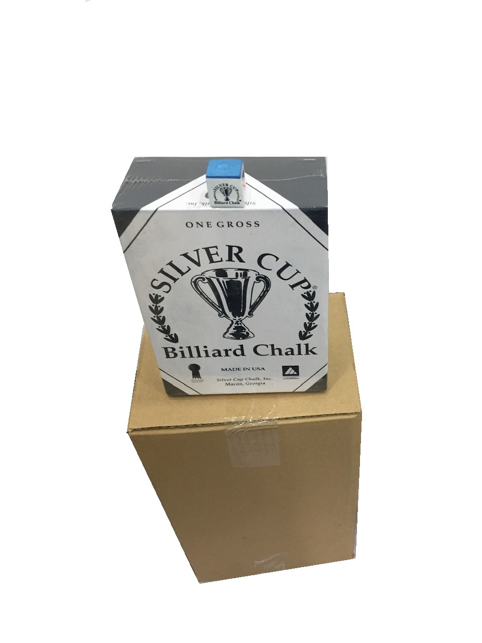 Lơ bida silver cup tem trắng. đơn giá: 1 thùng/ 5 hộp/720 viên.