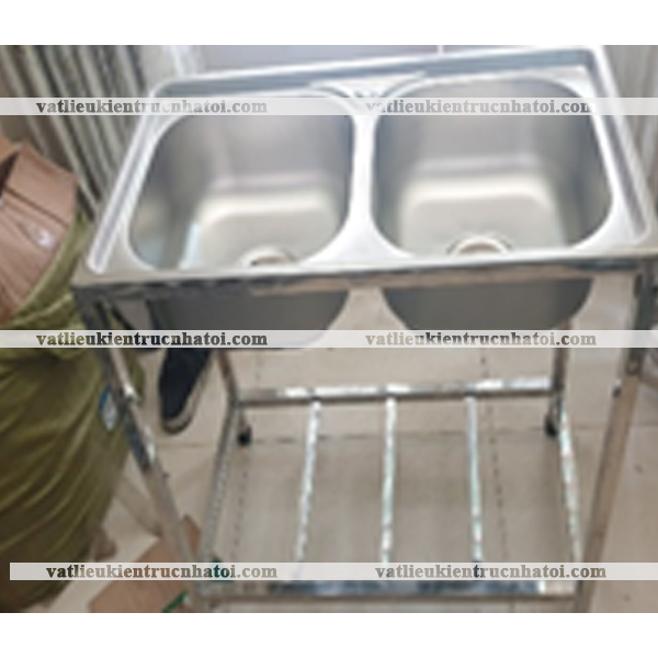 [HCM]Bồn rửa bát 2 hộc có chân CRC2H7843N