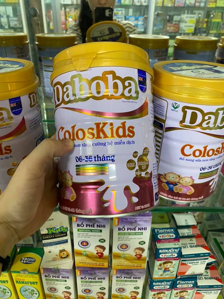 Sữa dành cho trẻ 6-36 tháng Coloskids Daboba 900g - Miễn dịch khỏe, phát triển toàn diện chiều cao, cân nặng