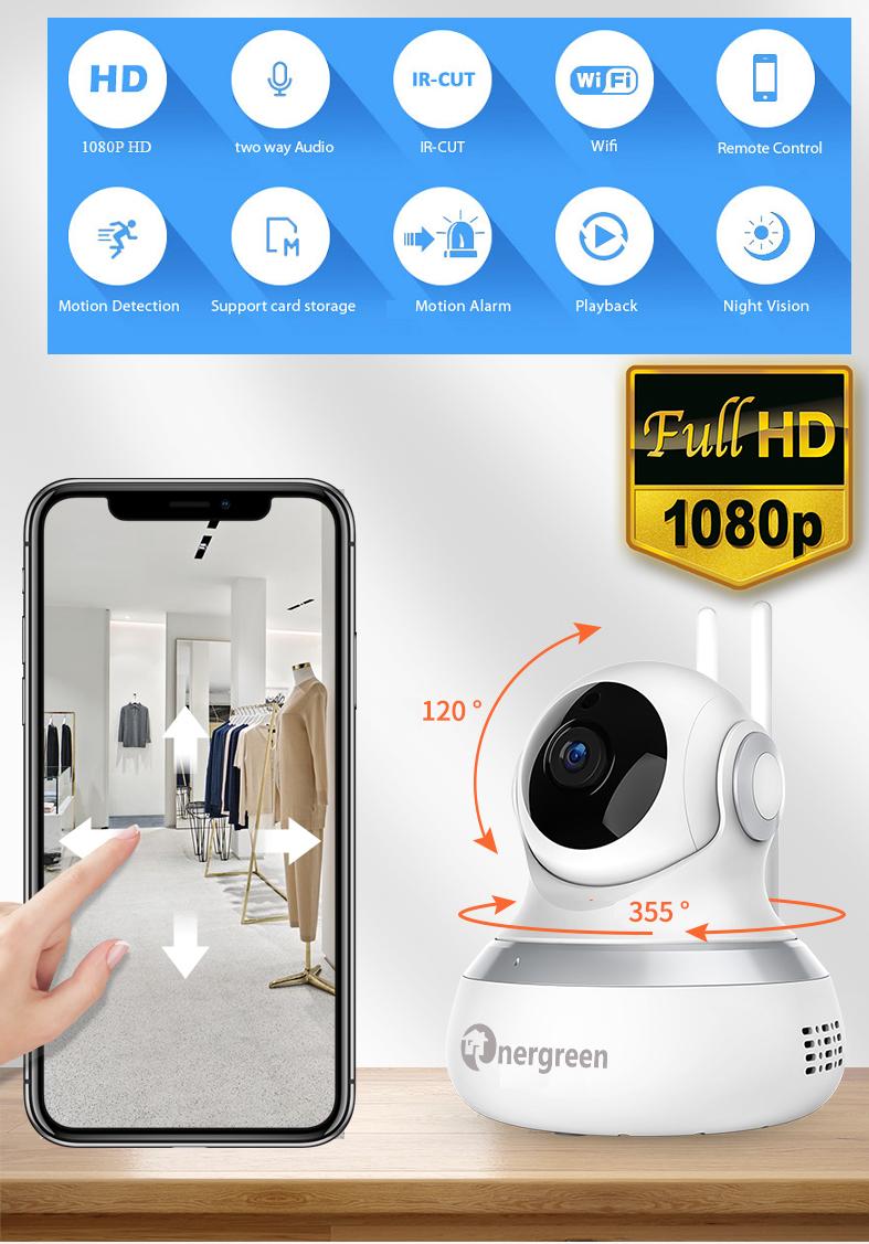 Camera ip googa giám sát không dây từ xa 1080p energreen