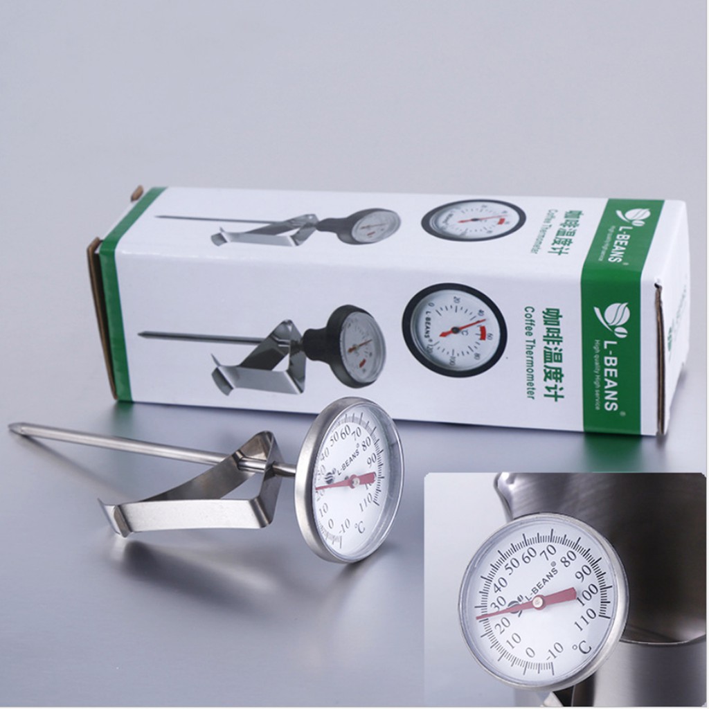Đồng hồ đo nhiệt bằng cơ nhiệt kế cơ l-beans dụng cụ đo nhiệt độ nước pha sữa trong pha chế chính xác đẹp giá rẻ