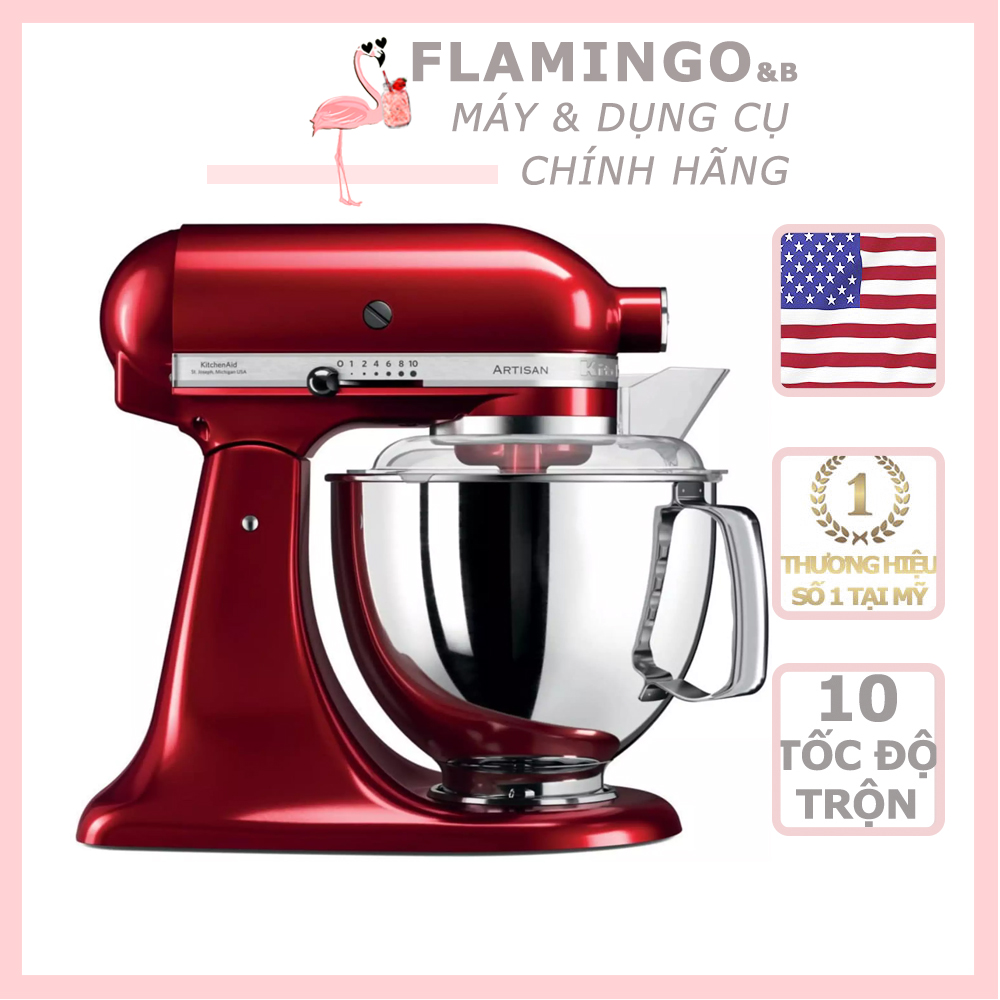 Máy trộn bột kitchenaid artisan 4,8l – 220volt