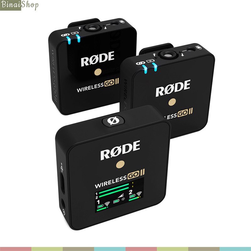 Rode wireless go ii - micro thu âm không dây cao cấp cho máy ảnh tự động lưu bản ghi hoạt động 7 giờ