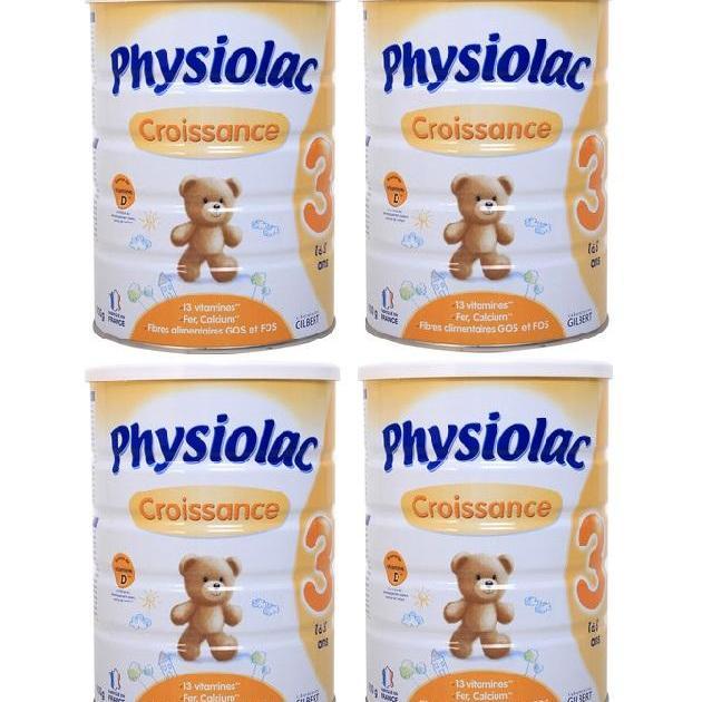 Bộ 4 hộp Physiolac Croissance số 3 900g