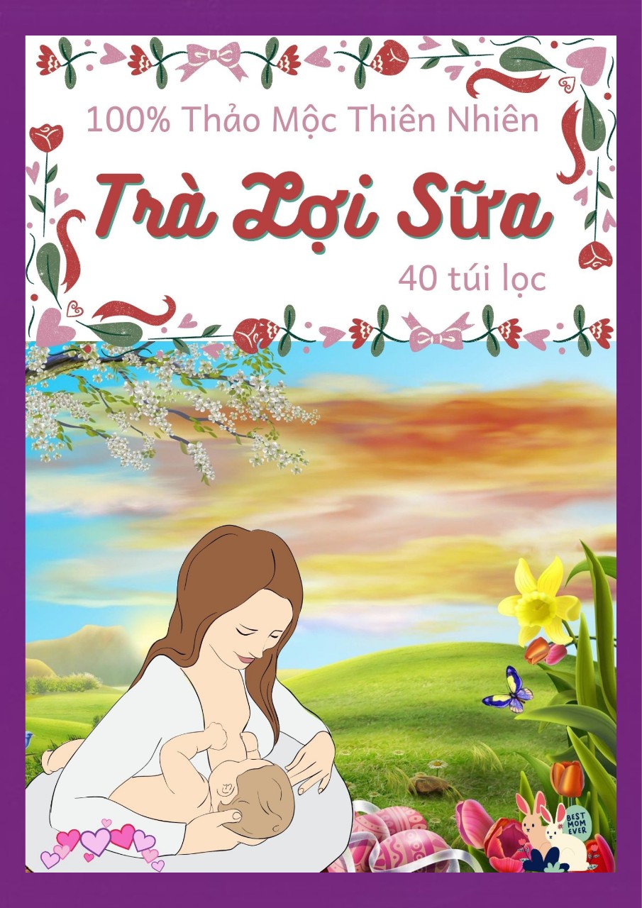 Trà phục hồi phụ nữ sau sinh, lợi sữa - 40 túi lọc, trà đông y việt