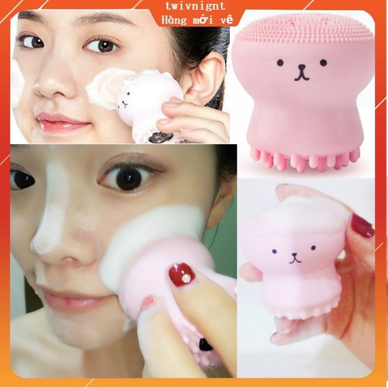 Cọ rửa mặt bạch tuộc Mút rửa mặt silicone