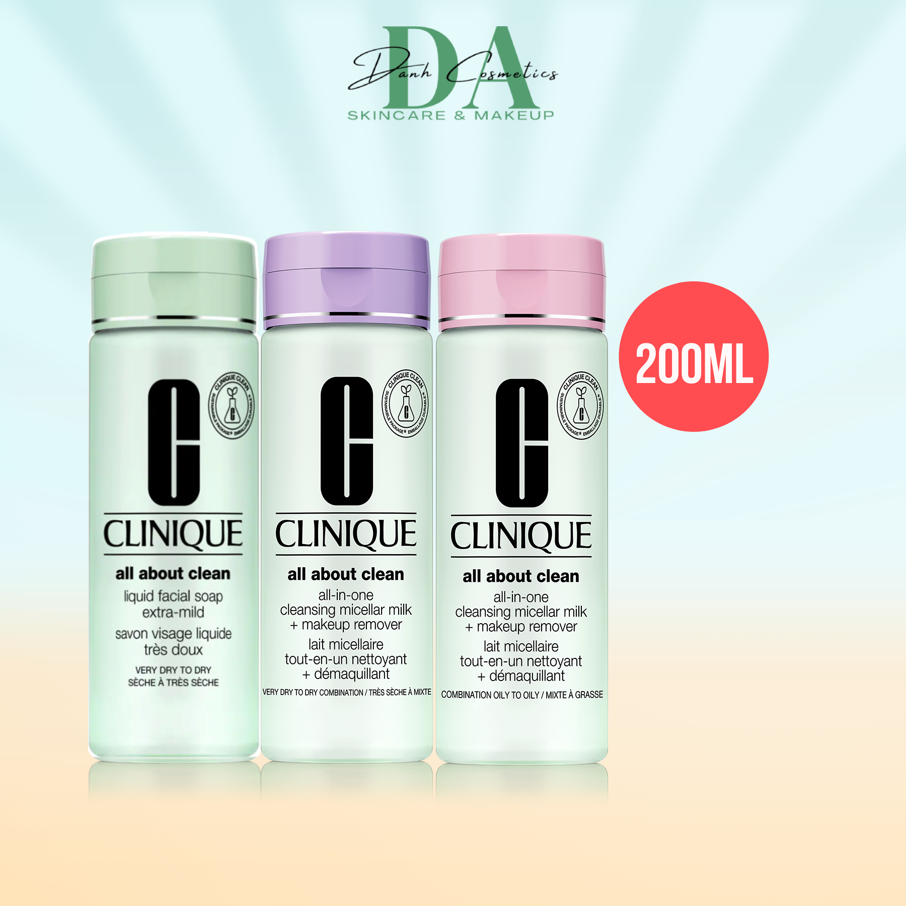 Sữa Rửa Mặt Clinique All About Clean™ Liquid Facial Soap 200ml